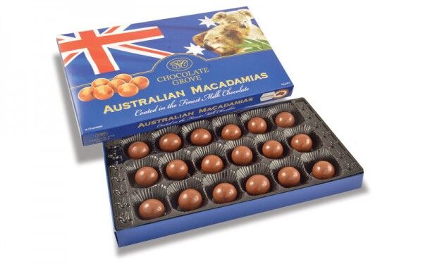 Australian Macadamias in milk chocolate