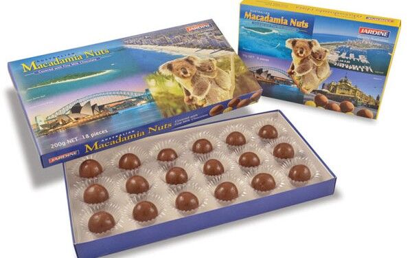 Australian Macadamia Nuts in Milk Chocolate - 200g box